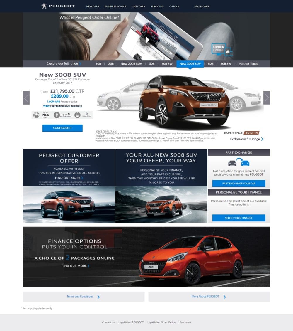Order Online By Peugeot Is A World First Sel Car Magazine Peugeot Has Launched What It Says Is The World S First All Encomping Online Car Ing Process Under Banner Order By